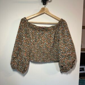 Floral Off-Shoulder Women's Top